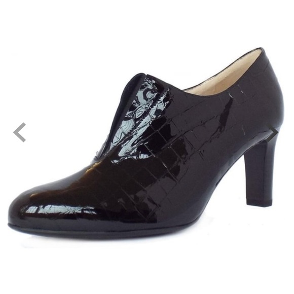 NWOB Peter Kaiser Hamada Black Croc Patent High Top Trouser Shoes Size 37 - Picture 4 of 13